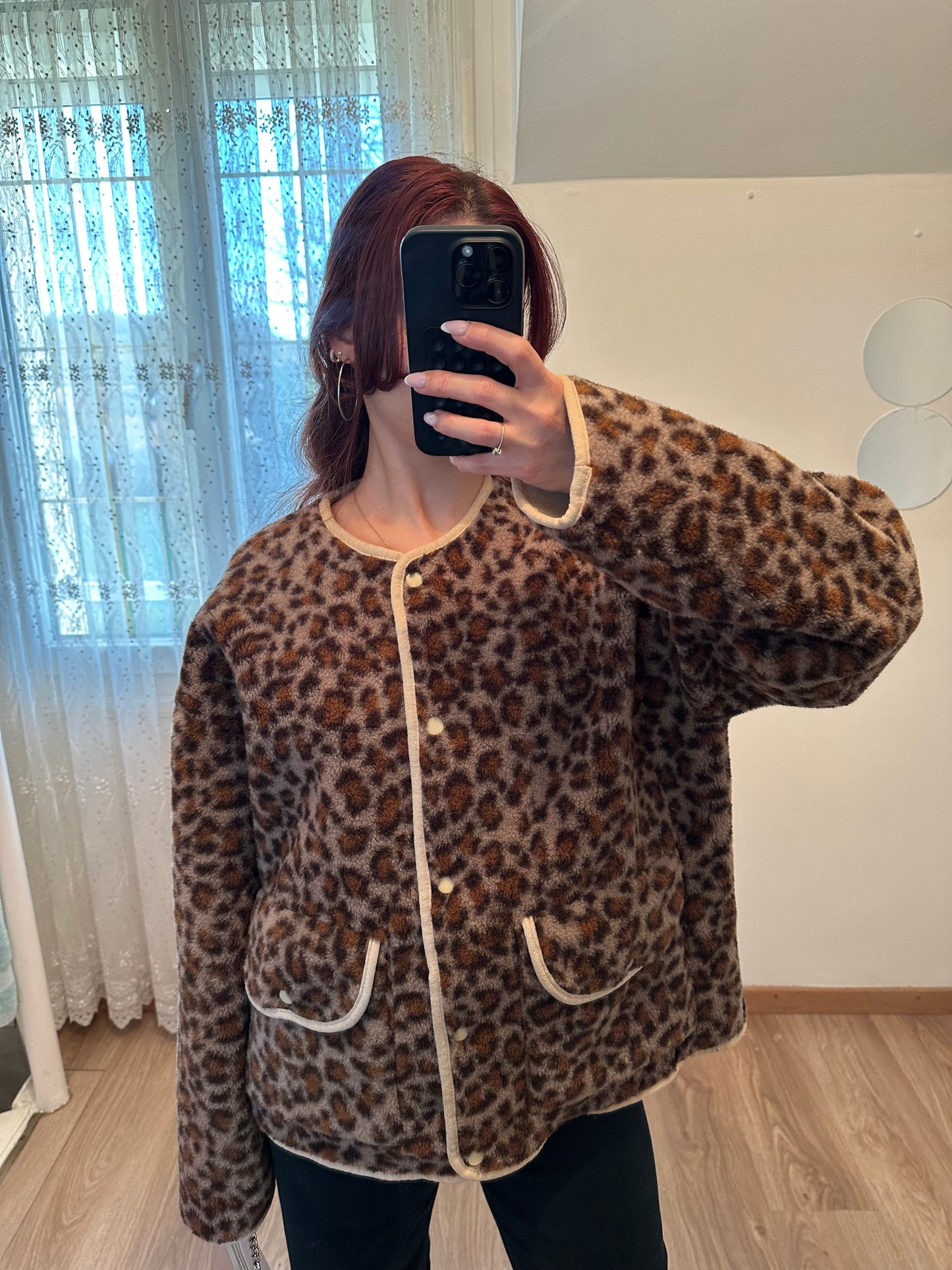 Veste Réversible Léopard/Beige